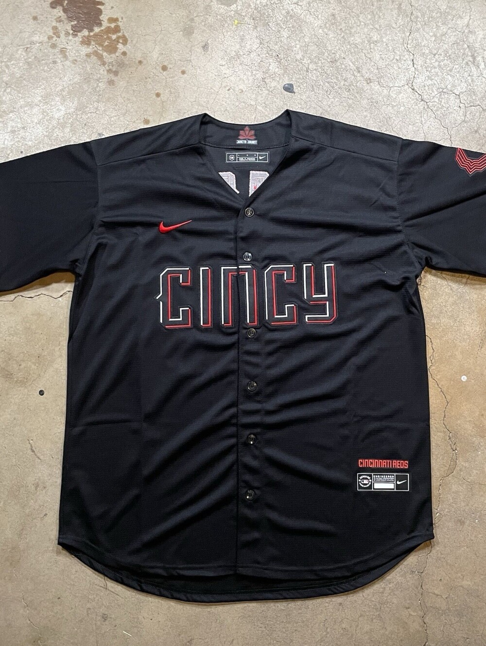 #44 Elly De La Cruz - City Connect stitched jersey XL-  Black